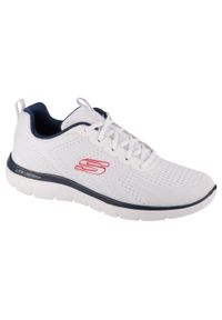 skechers - Buty sportowe Sneakersy męskie, Summits-Torre. Kolor: biały. Materiał: materiał, syntetyk, tkanina. Sport: turystyka piesza