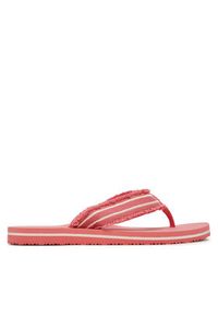 TOMMY HILFIGER - Tommy Hilfiger Japonki TH Webbing Beach Sandal FW0FW08739 Koralowy. Kolor: pomarańczowy. Materiał: materiał #3