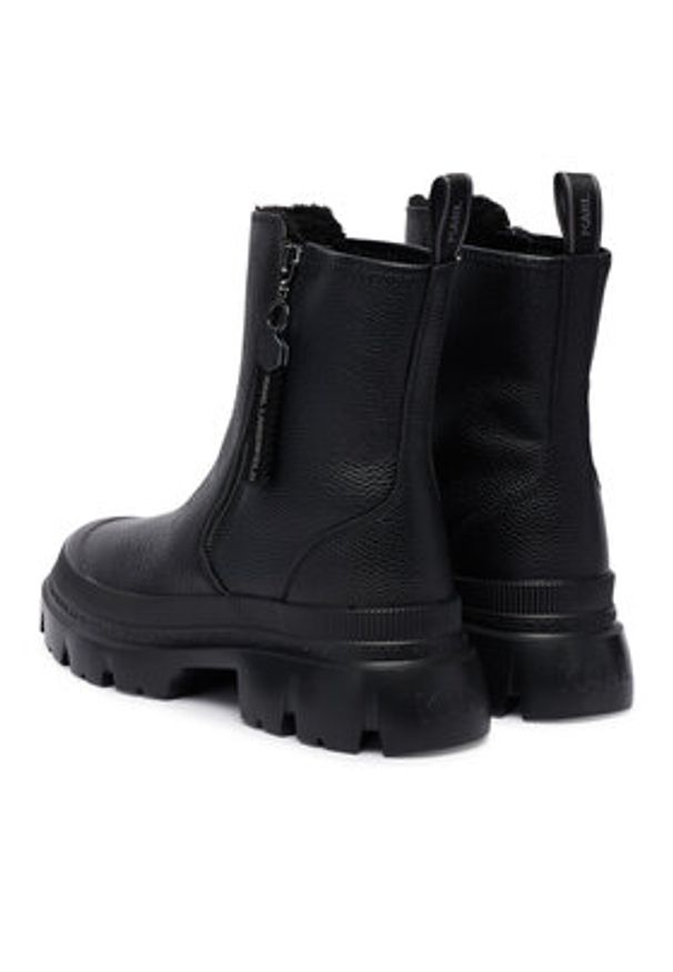 Karl Lagerfeld - KARL LAGERFELD Botki KL43566 Czarny. Kolor: czarny. Materiał: skóra