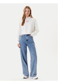 Tommy Jeans Bluza Heart DW0DW21408 Biały Relaxed Fit. Kolor: biały. Materiał: bawełna #5