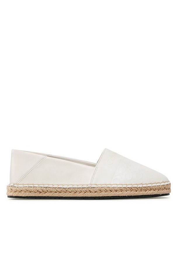 Calvin Klein Espadryle Espadrille - Hf Moo HW0HW01456 Écru. Materiał: skóra