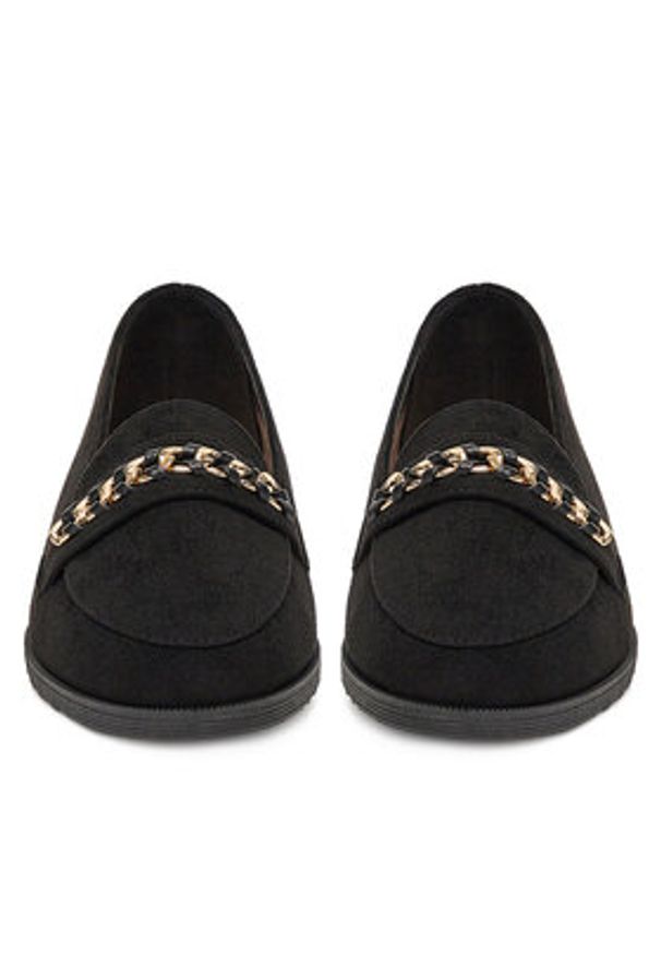 DeeZee Loafersy XWH5-5 Czarny. Kolor: czarny. Materiał: materiał