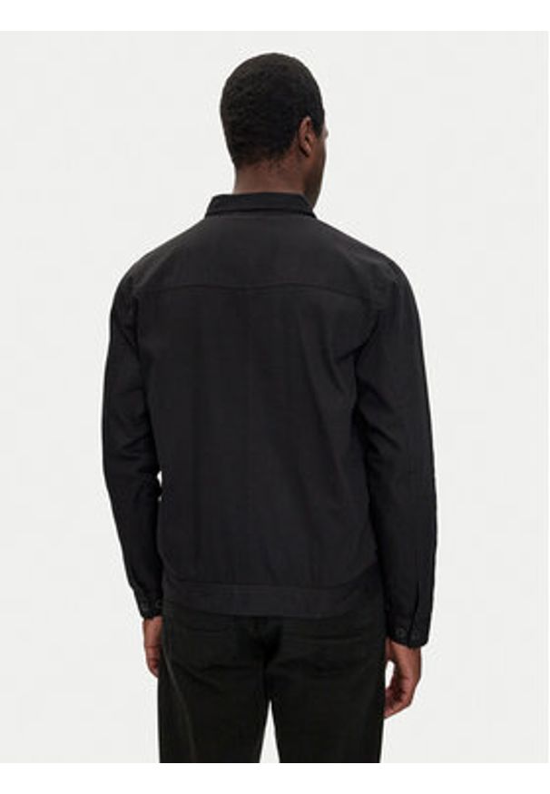 Brave Soul Kurtka przejściowa MJK-MORTIMERBLK Czarny Regular Fit. Kolor: czarny. Materiał: bawełna
