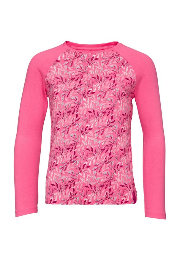 ZONE PERFECT - Koszulka dziewczęca LOAP Bilara długi rękaw róż 146-152. Okazja: na uczelnię. Kolor: różowy. Materiał: bawełna. Długość rękawa: długi rękaw. Długość: długie. Wzór: nadruk, kolorowy