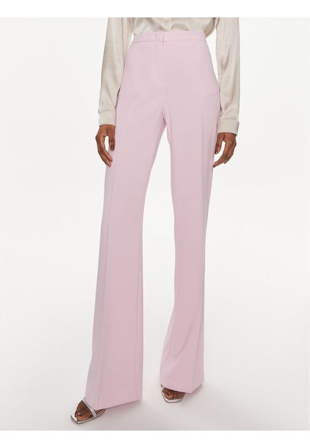 Pinko Spodnie materiałowe Hulka 100054 7624 Różowy Regular Fit. Kolor: różowy. Materiał: syntetyk