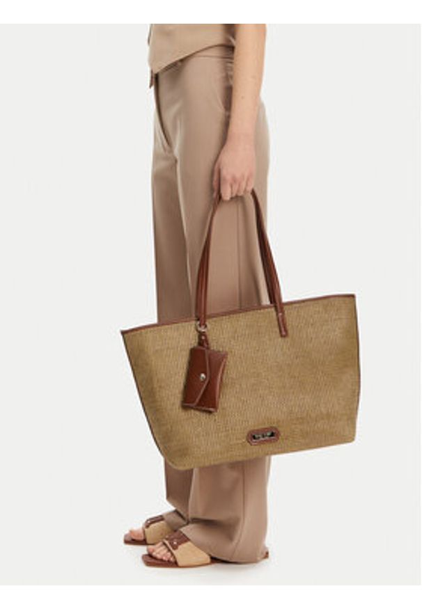 Nine West Torebka Lilla3 Brązowy. Kolor: brązowy