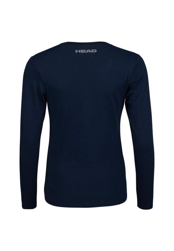 Head - Koszulka z długim rękawem damska CLUB 21 LINDA. Kolor: niebieski. Długość rękawa: długi rękaw. Długość: długie. Sport: tenis