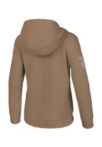 PITBULL - Bluza damska Pitbull rozpinana z kapturem Tyrian. Typ kołnierza: kaptur. Kolor: brązowy. Sport: fitness