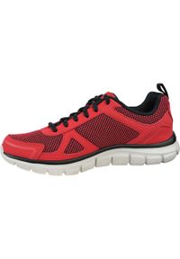 skechers - Buty do chodzenia męskie Skechers Track Bucolo. Zapięcie: sznurówki. Kolor: czerwony, czarny, wielokolorowy. Materiał: materiał, syntetyk. Szerokość cholewki: normalna. Sport: turystyka piesza #2