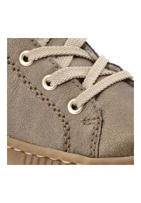 Brązowe Trzewiki Rieker Ocieplane Buty Damskie. Okazja: na co dzień. Zapięcie: sznurówki. Kolor: brązowy. Materiał: skóra. Szerokość cholewki: normalna. Sezon: zima, jesień. Styl: casual, elegancki #7