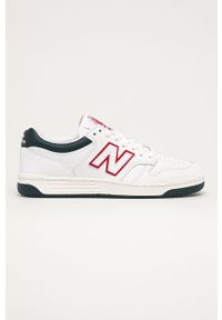 New Balance - Buty skórzane BB480LWG. Nosek buta: okrągły. Zapięcie: sznurówki. Kolor: biały. Materiał: skóra. Szerokość cholewki: normalna #1