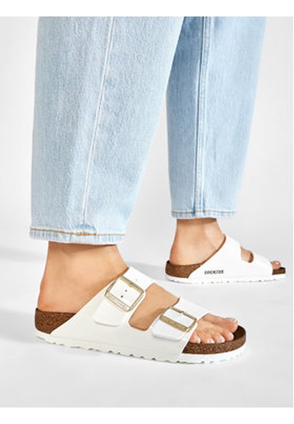 Birkenstock Klapki Arizona 1005294 Biały. Kolor: biały