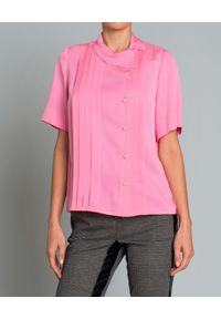 DICE KAYEK - Koszula z jedwabiu. Kolor: różowy, wielokolorowy, fioletowy. Materiał: jedwab. Styl: elegancki #1