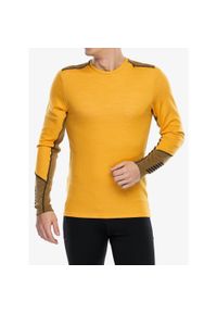 Bluza termoaktywna męska Helly Hansen LIFA Merino Midweight Crew. Kolor: żółty. Sezon: zima. Sport: narciarstwo