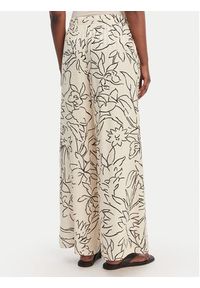 Seafolly Spodnie materiałowe Hothouse Flowers 55631-PA Beżowy Wide Leg. Kolor: beżowy. Materiał: wiskoza #2
