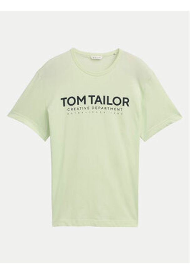 Tom Tailor T-Shirt 1045940 Zielony Regular Fit. Kolor: zielony. Materiał: bawełna