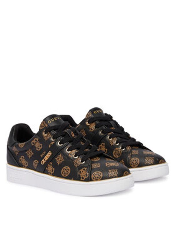 Guess Sneakersy FLFBTZ FAL12 Czarny. Kolor: czarny. Materiał: skóra