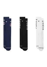 Nike - Skarpetki Unisex Dla Dorosłych Paris Saint Germain FC (zestaw 3 Sztuk). Kolor: niebieski. Sport: turystyka piesza