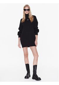 Calvin Klein Jeans Sukienka dzianinowa J20J220359 Czarny Regular Fit. Kolor: czarny. Materiał: bawełna, dzianina #4