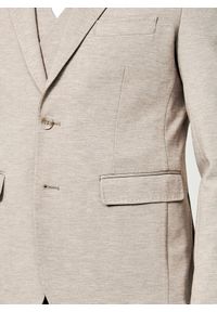 Pako Lorente - PAKO LORENTE - Jasnobrązowa dzianinowa marynarka męska. Kolor: brązowy. Materiał: dzianina #9