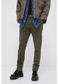 Wrangler Spodnie męskie. Kolor: zielony. Materiał: tkanina #1