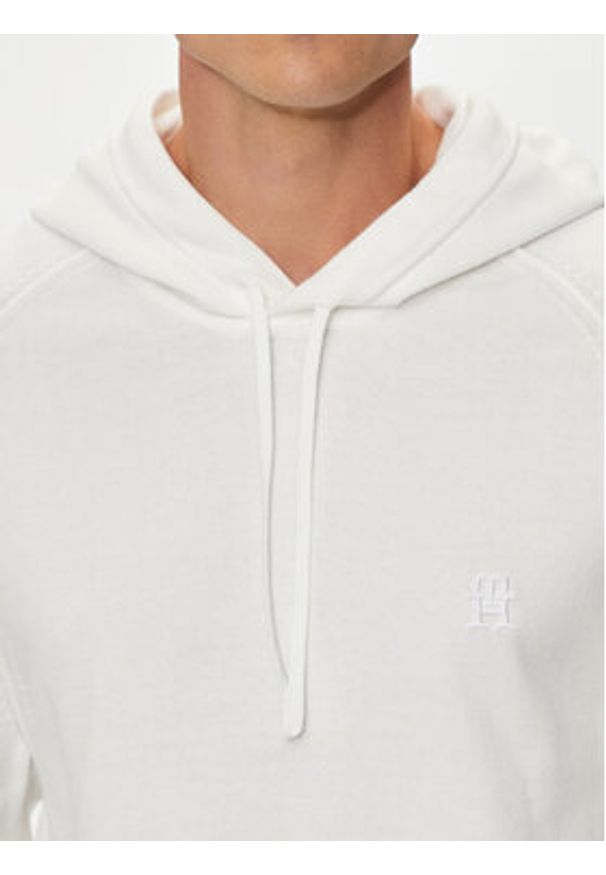 TOMMY HILFIGER - Tommy Hilfiger Bluza MW0MW35515 Biały Regular Fit. Kolor: biały. Materiał: bawełna