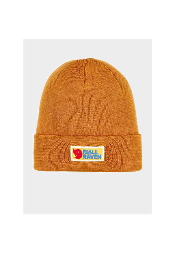 Fjällräven - Czapka zimowa Fjallraven Vardag Classic Beanie - acorn. Kolor: żółty. Sezon: zima