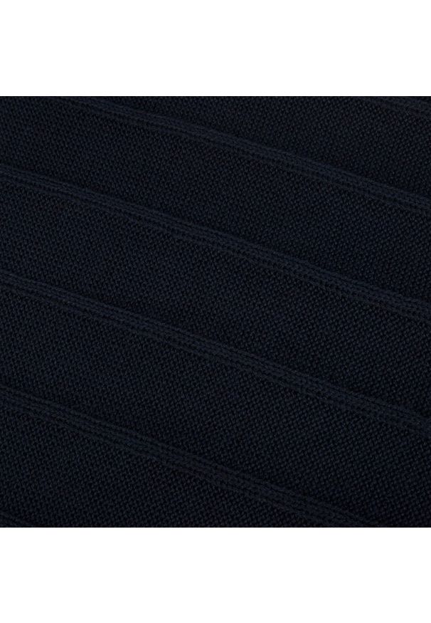 Komin męski granatowy PAOLO PERUZZI D-09-DB. Kolor: niebieski. Materiał: materiał. Sezon: zima. Styl: klasyczny