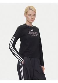 Adidas - adidas Bluzka Tiro Cut 3-Stripes Mesh JG4085 Czarny Regular Fit. Kolor: czarny. Materiał: syntetyk
