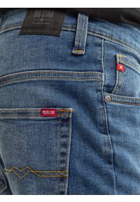 Big-Star - Jeansy męskie dopasowane niebieskie Ronan 397. Kolor: niebieski. Styl: elegancki, sportowy, klasyczny #7