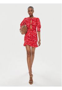 ROTATE Sukienka koktajlowa 1121922946 Czerwony Slim Fit. Kolor: czerwony. Materiał: wiskoza. Styl: wizytowy #3