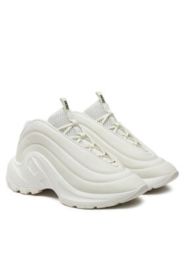 Diesel Sneakersy S-D-Runner X Y03440 P6691 T1003 Biały. Kolor: biały. Materiał: skóra