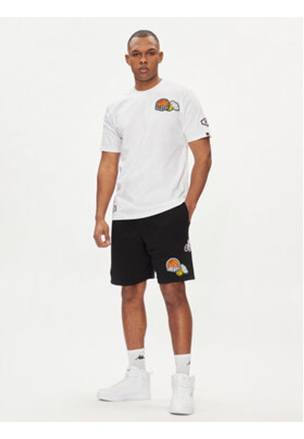 Ellesse Szorty sportowe Bronxa Short SHV20121 Czarny Regular Fit. Kolor: czarny. Materiał: bawełna. Styl: sportowy