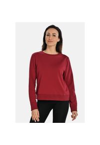 TEYLI - Bawełniana bluza damska z okrągłym dekoltem Teyli Ellis. Kolor: wielokolorowy, czerwony, brązowy. Materiał: bawełna, elastan. Sport: turystyka piesza, fitness #1