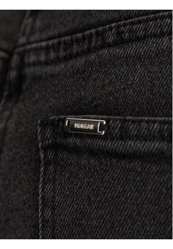 Morgan Jeansy 252-PNICE Czarny Wide Leg. Kolor: czarny