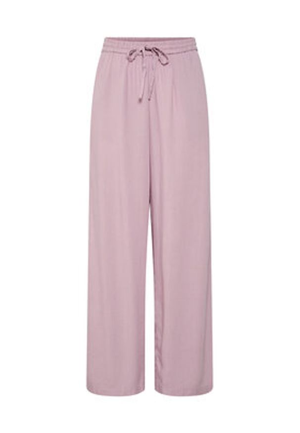 Pieces Spodnie materiałowe Pia 17149314 Różowy Wide Leg. Kolor: różowy. Materiał: wiskoza