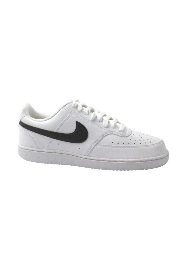 Nike - Buty sportowe Sneakersy męskie, Court Vision Low NN. Kolor: czarny, biały, wielokolorowy. Materiał: syntetyk, tkanina, materiał. Model: Nike Court. Sport: turystyka piesza, fitness