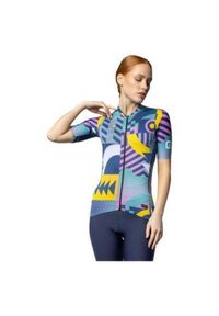 ALÉ CYCLING - Koszulka rowerowa damska Alé Cycling PR-E Games. Kolor: żółty, wielokolorowy, niebieski