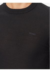 BOSS - Boss Sweter Avac_C 50501762 Czarny Regular Fit. Kolor: czarny. Materiał: syntetyk, wełna