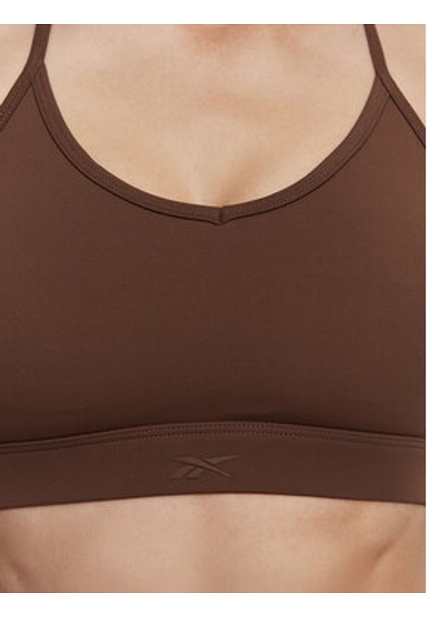 Reebok Biustonosz sportowy RK25974CCW Brązowy. Kolor: brązowy. Materiał: syntetyk