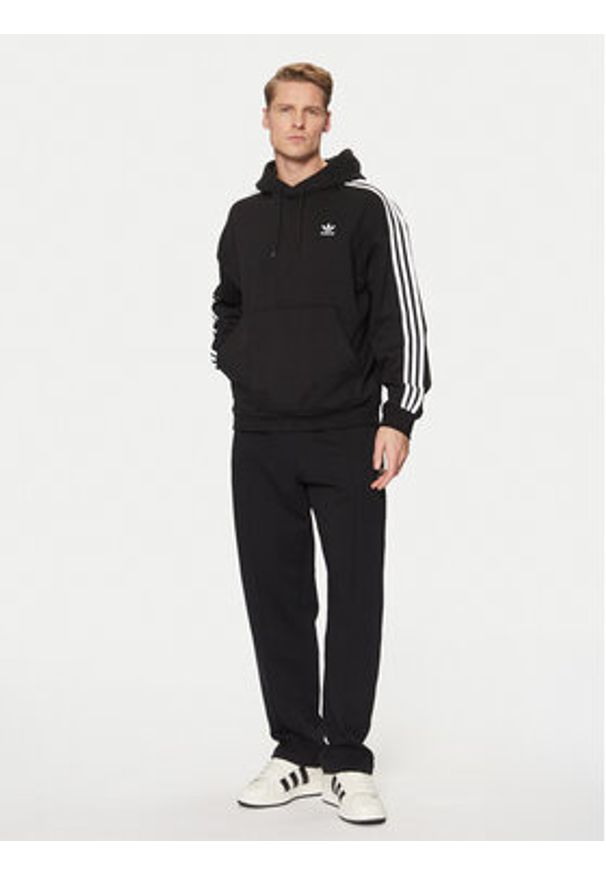 Adidas - adidas Bluza adicolor JC6251 Czarny Loose Fit. Kolor: czarny. Materiał: bawełna