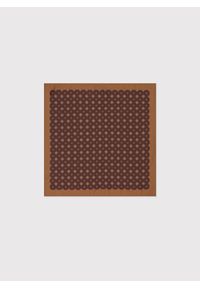 Pako Lorente - PAKO LORENTE – Brązowa poszetka w stylu vintage. Kolor: brązowy. Materiał: poliester
