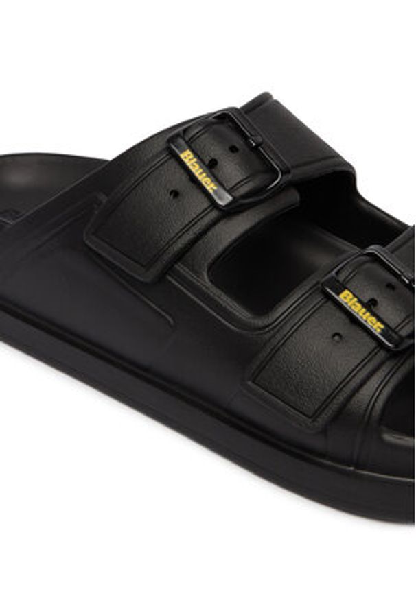 Blauer Klapki S6HOLLEY02 Czarny. Kolor: czarny. Materiał: skóra