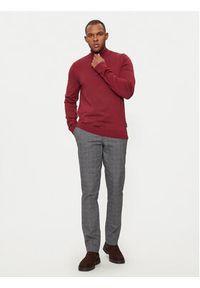 Hechter Paris Sweter 65025 142801 Czerwony Regular Fit. Kolor: czerwony. Materiał: bawełna #5