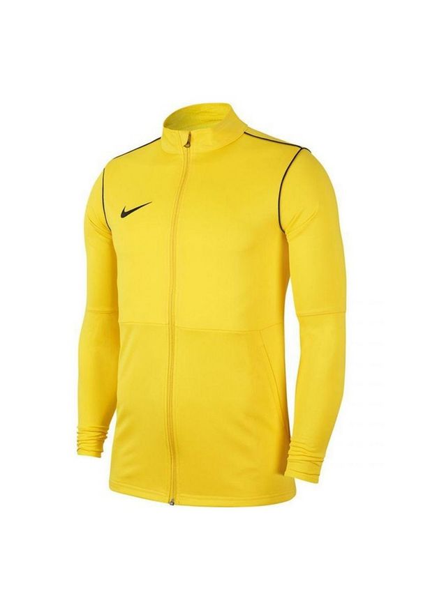 Nike - Męska Kurtka Dresowa Dry Park 20. Kolor: żółty. Materiał: dresówka