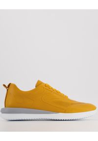 Venezia - SNEAKERSY MĘSKIE B-112 YELLOW. Materiał: syntetyk, skóra, materiał