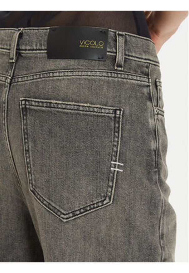 ViCOLO Jeansy DS0016 Szary Regular Fit. Kolor: szary