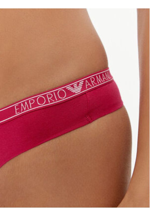 Emporio Armani Underwear Komplet 2 par stringów 163333 4F223 02275 Różowy. Kolor: różowy. Materiał: bawełna