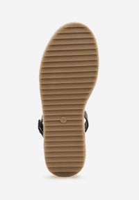 Born2be - Czarne Sandały VICES na Grubej Plecionej Podeszwie Meztora. Okazja: na co dzień. Zapięcie: sprzączka. Kolor: czarny. Wzór: ażurowy. Sezon: lato. Styl: casual, klasyczny, elegancki #5