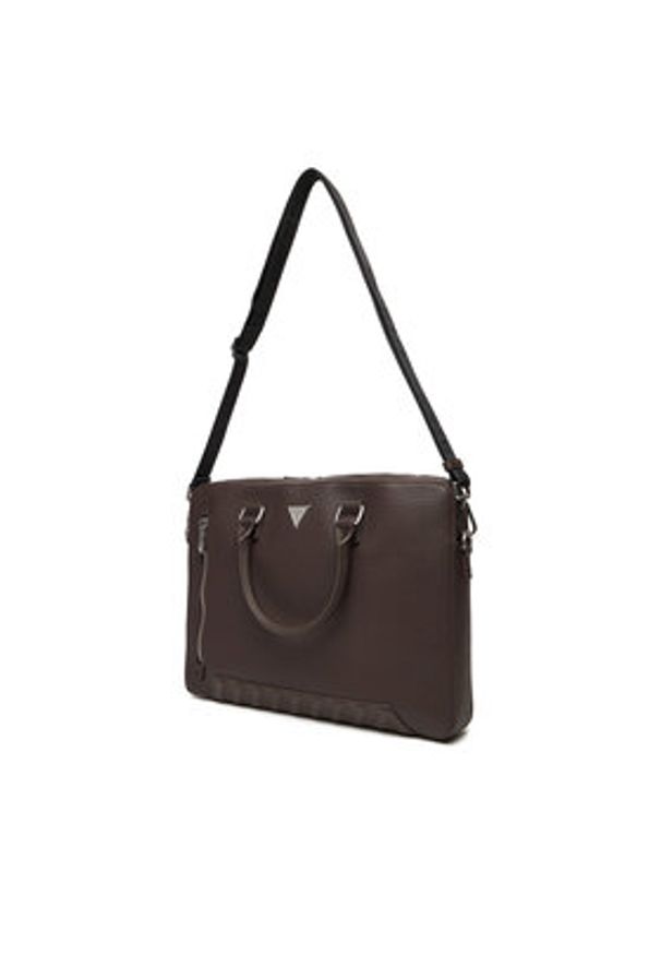 Guess Torba na laptopa HMTOLG P5447 Brązowy. Kolor: brązowy. Materiał: skóra
